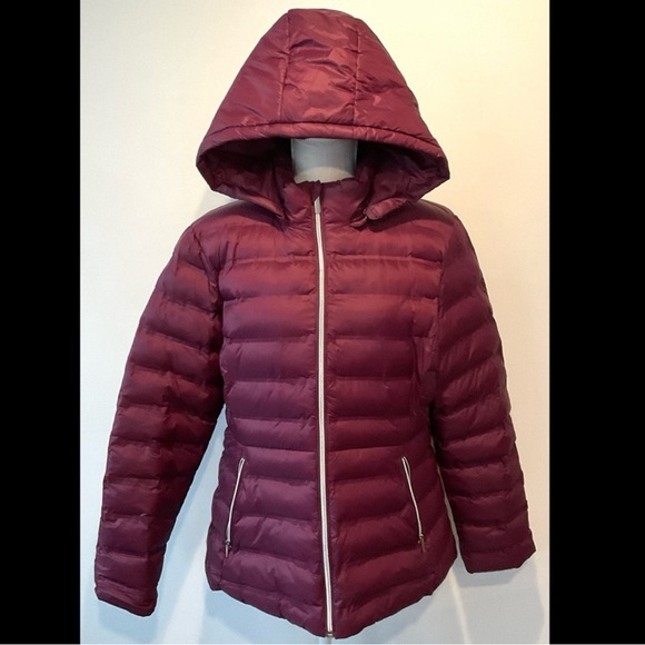 🆕Time and Tru Women’s plus-size Deep Purple Hooded Winter Puffer Jacket Coat❤️2X - Picture 7 of 7